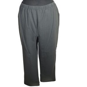 Denim And Co Dark Gray Heavyweight Pull On Pants Plus Size 3X Tall